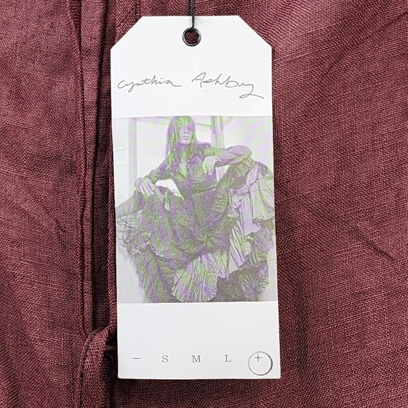 Cynthia Ashby Women's 100% Linen Relaxed Straight Ankle Pant - XL - Picture 8 of 8